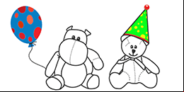 Dibujos infantiles originales para colorear online y gratis: pintar el cumplea