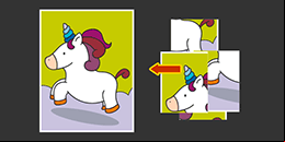 Rompecabezas infantiles online: Unicornio