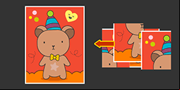 Rompecabezas infantiles gratis y online: Osito